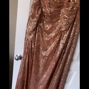 Plus Size Rose Gold Ball Gown!